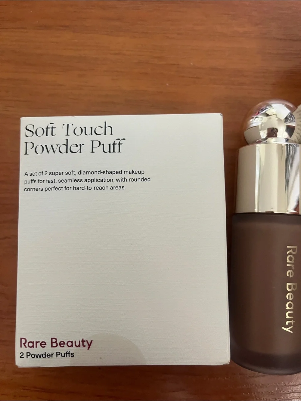 Rare Beauty Soft Pinch Liquid Contour in Solace + 2 Powder Puffs